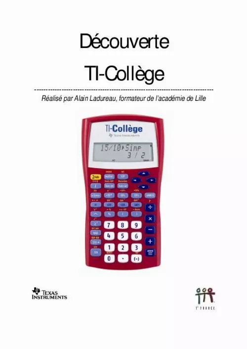 Calculatrice Texas Instruments Collège Plus - Équipements & Fournitures de bureau